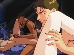 Super hot hentai gay boy tied and fucked by a stud